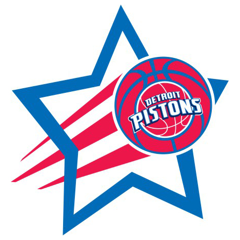 Detroit Pistons Basketball Goal Star logo iron on paper